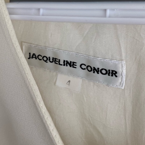 JACQUELINE CONOIR White Button Down Dress - Picture 3 of 5